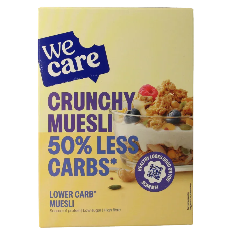 WeCare Lower kcal/carb crunchy muesli 325 Gram