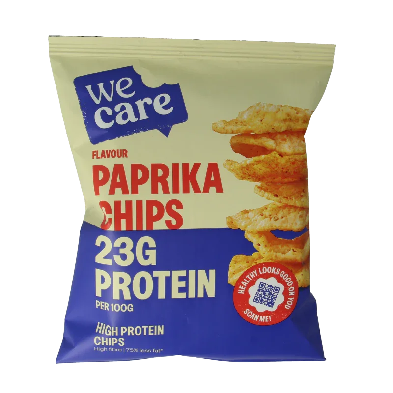 WeCare High protein paprika chips 25 Gram