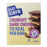 WeCare Lower kcal/carb bars crunchy dark choco 102 Gram