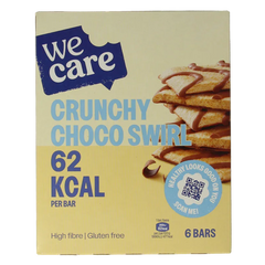 WeCare Lower kcal/carb bars crunchy choco swirl 78 Gram