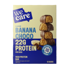 WeCare High protein bars banana choco 372 Gram