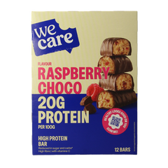 WeCare High protein bars raspberry choco 372 Gram