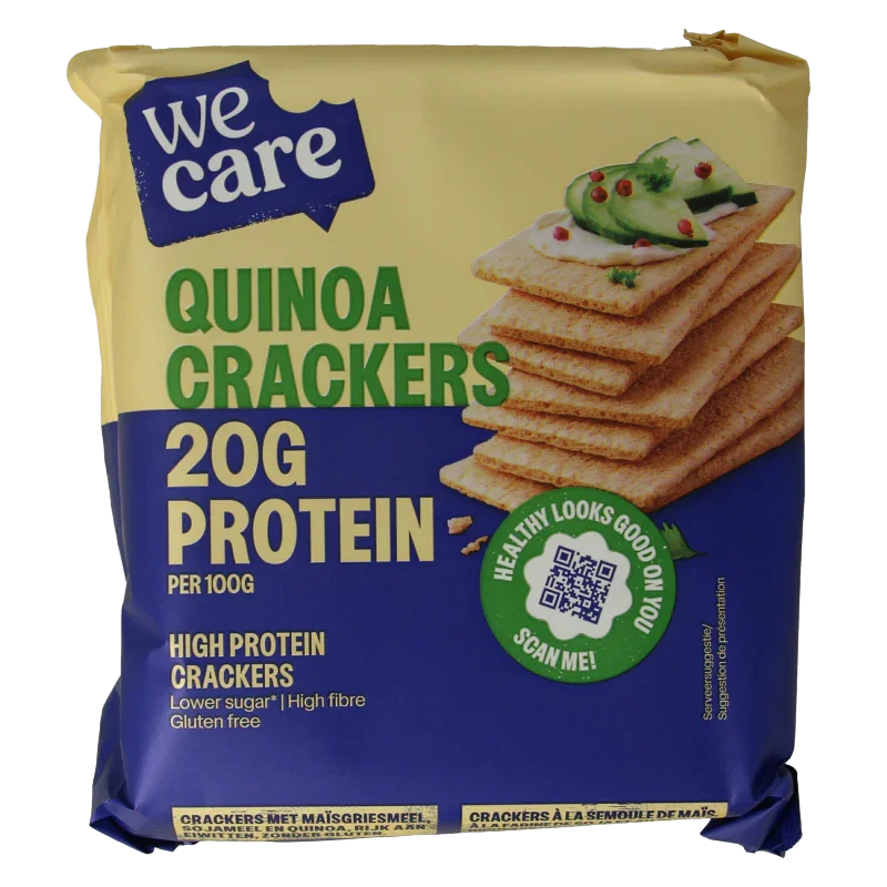 WeCare High protein quinoa crackers 100 Gram