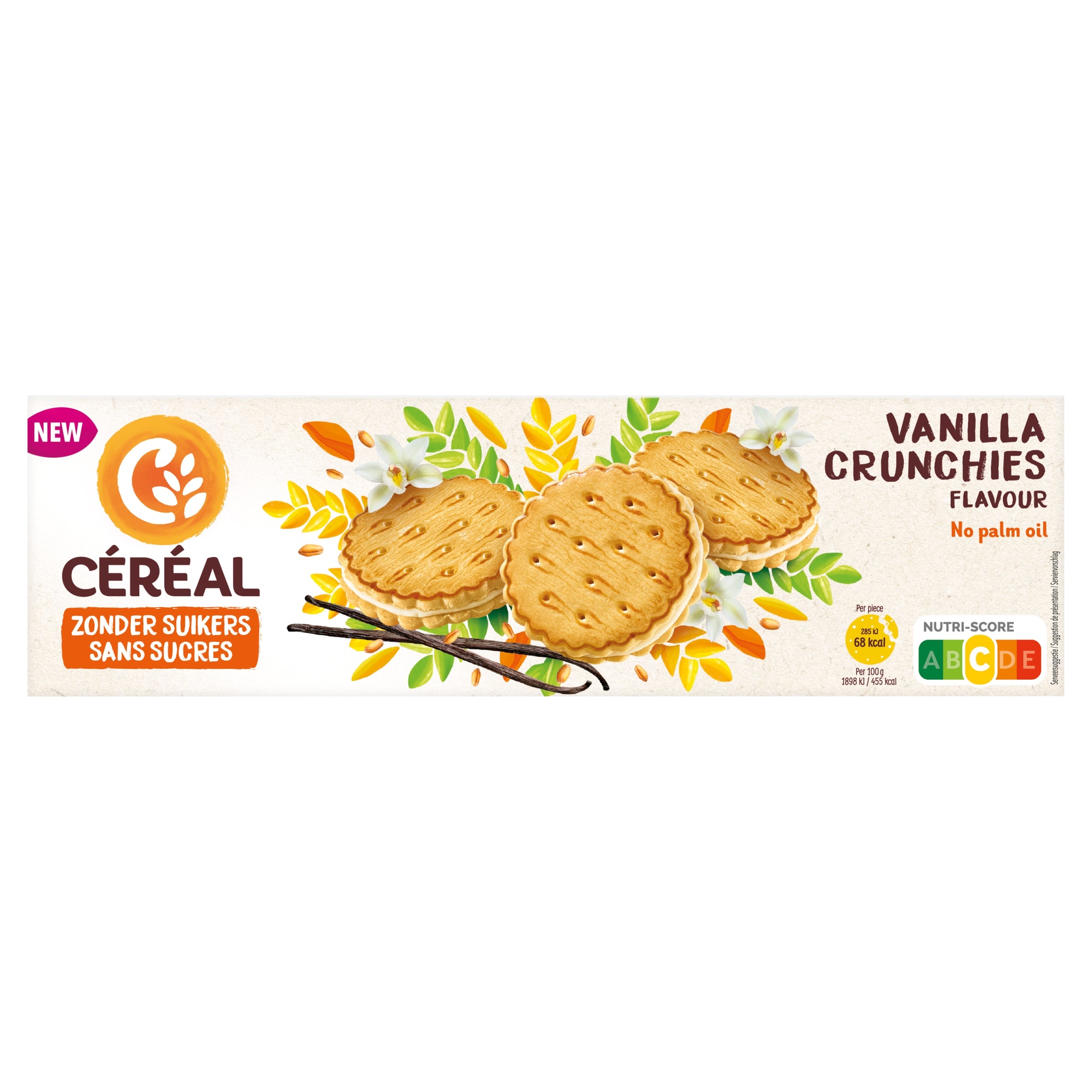 Cereal Vanilla crunchies zonder suikers 185 Gram
