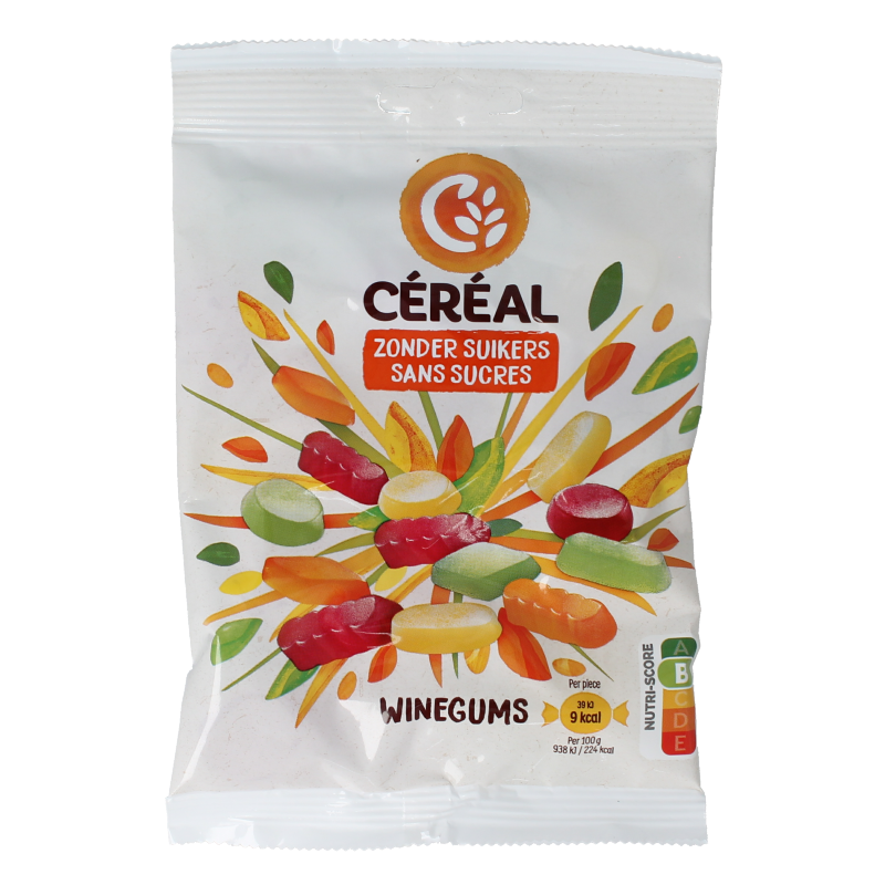 Cereal Winegums zonder suikers 100 Gram