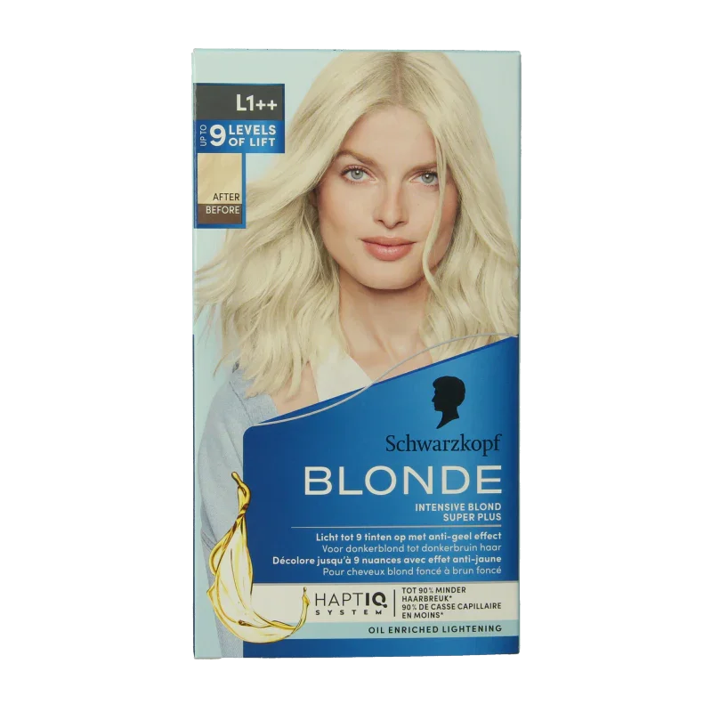 Schwarzkopf Blonde haarverf intensive bond super plus L1++ 1 Set