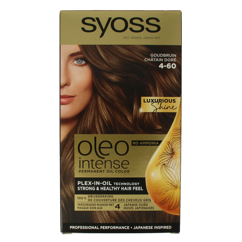 Syoss Color Oleo Intense 4-60 goudbruin haarverf 1 Set
