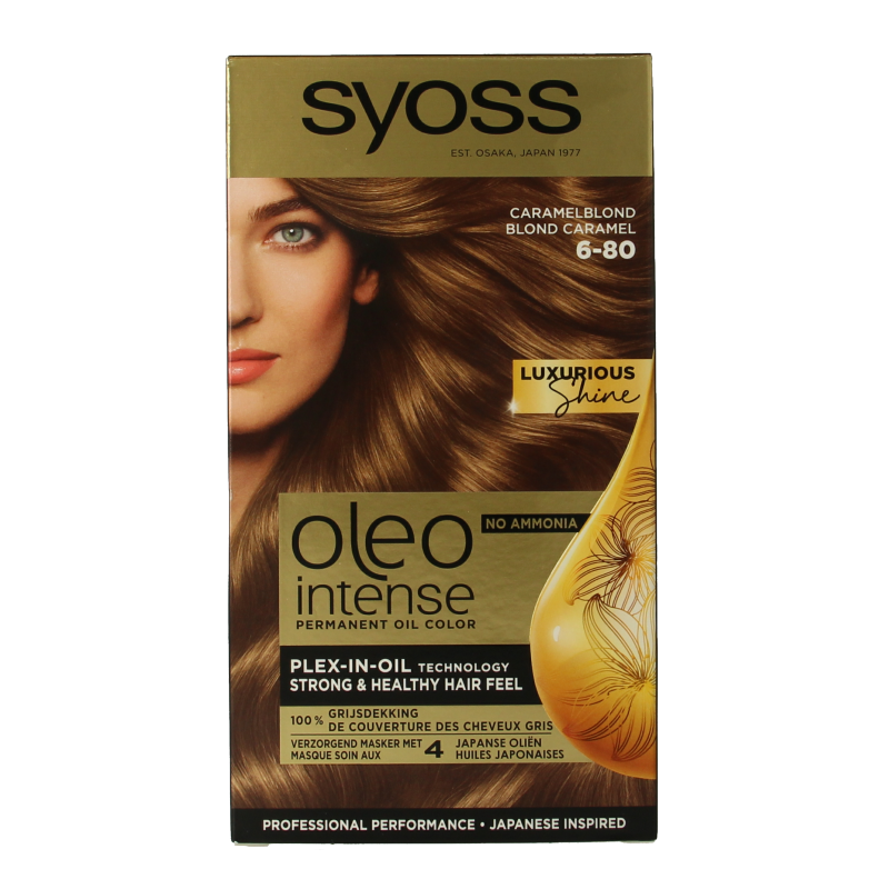 Syoss Color Oleo Intense 6-80 caramel blond haarverf 1 Set