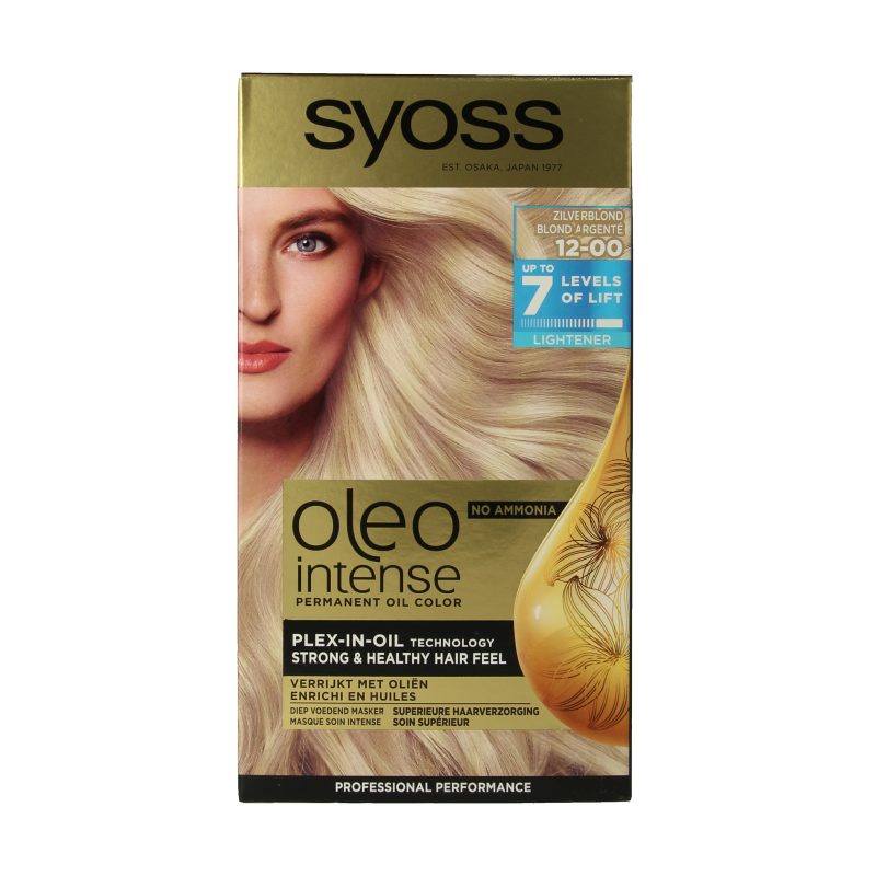 Syoss Color Oleo Intense 12-00 zilverblond haarverf 1 Set