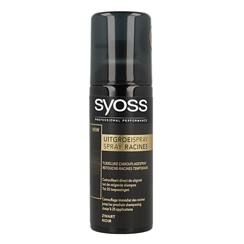 Syoss Uitgroeispray zwart 120 Milliliter