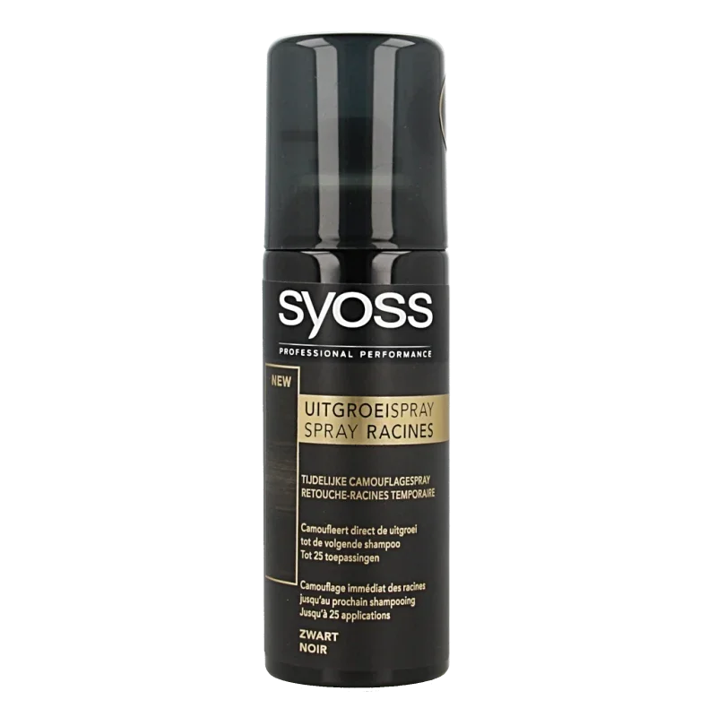 Syoss Uitgroeispray zwart 120 Milliliter