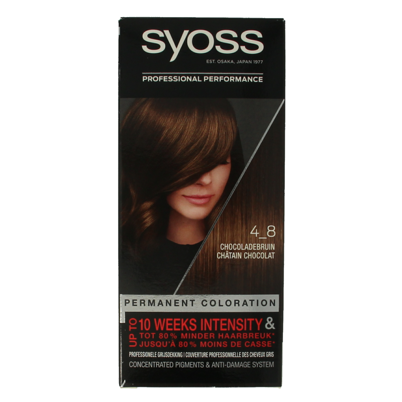 Syoss Color baseline 4-8 chocoladebruin haarverf 1 Set