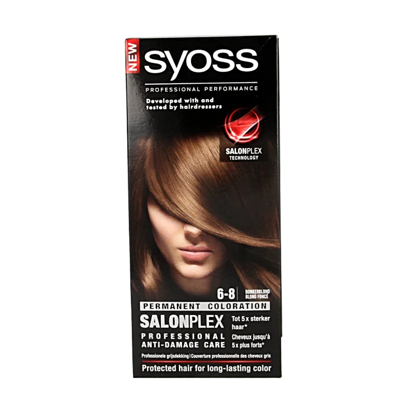 Syoss Color baseline 6-8 donkerblond haarverf 1 Set