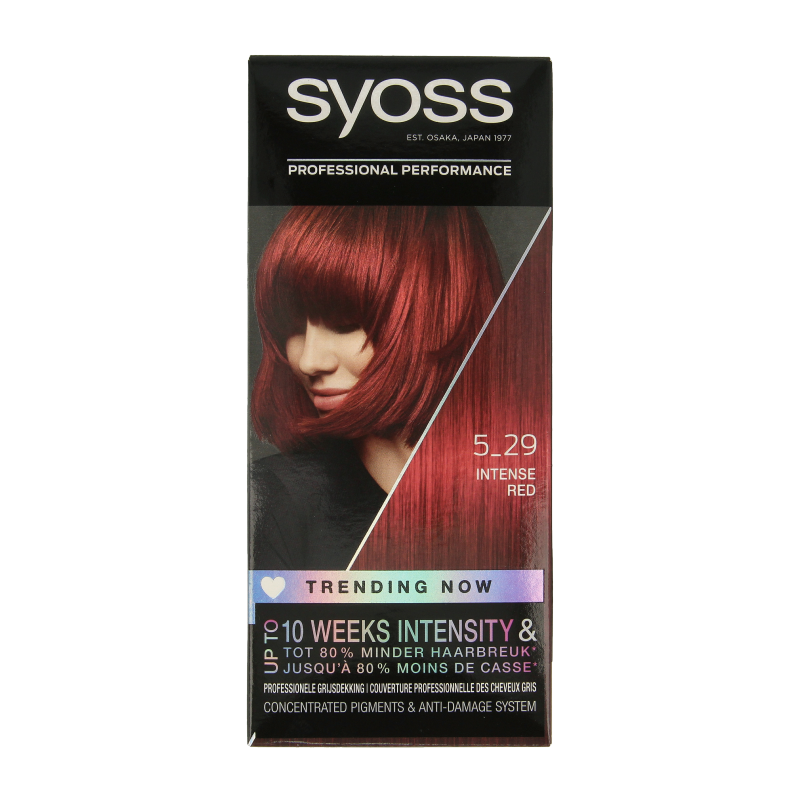 Syoss Color baseline 5-29 intens rood haarverf 1 Set