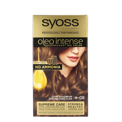 Syoss Color Oleo Intense 4-08 licht goudbruin haarverf 1 Set