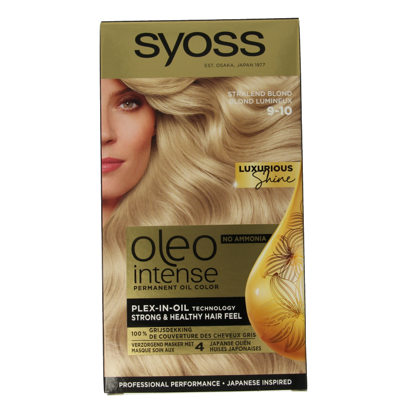 Syoss Color Oleo Intense 9-10 bright blond haarverf 1 Set