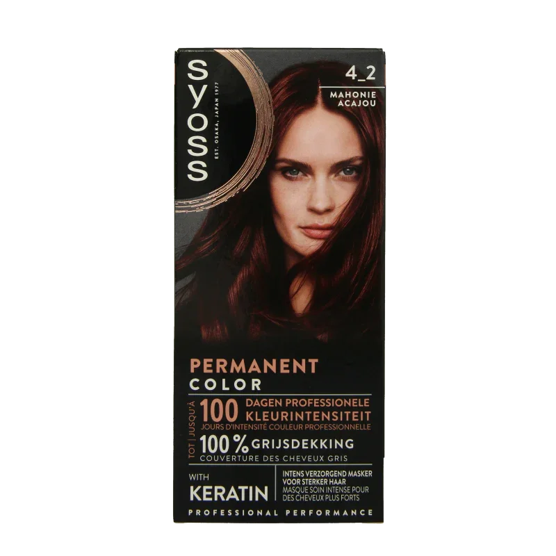 Syoss Color baseline 4-2 mahogany brown 1 Set