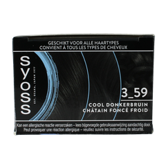 Syoss Permanent cool color 3-59 donkerbruin 1 Stuks