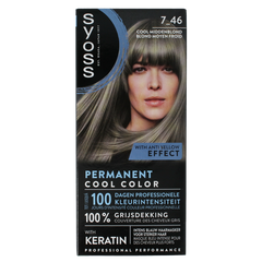 Syoss Permanent cool color 7-46 middenblond 1 Set