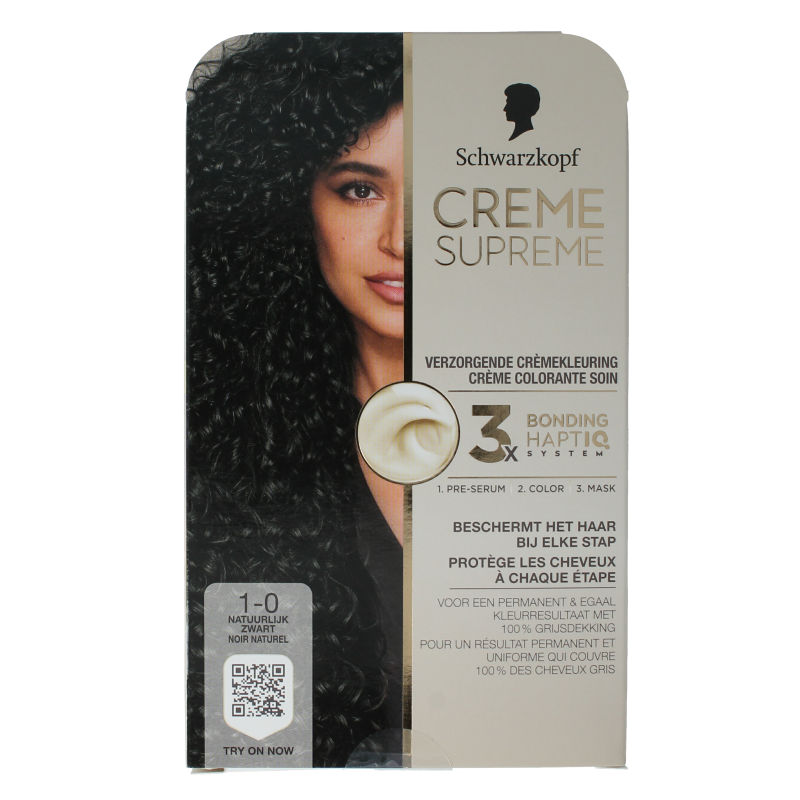 Schwarzkopf Creme supreme 1-0 black 1 Stuks
