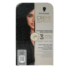 Schwarzkopf Creme supreme 1-0 black 1 Stuks