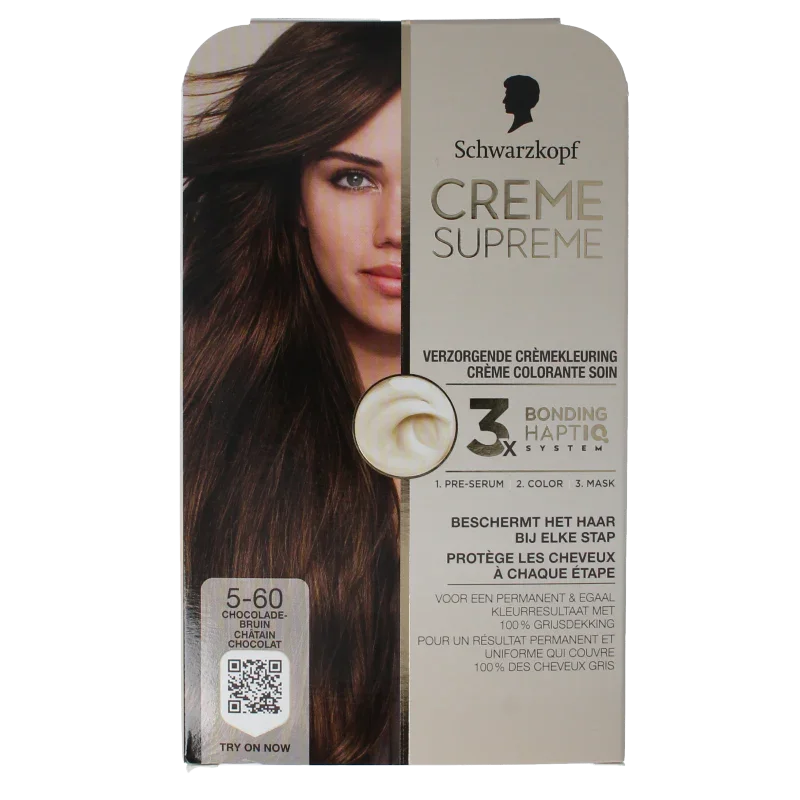 Schwarzkopf Creme supreme 5-60 bruin 1 Stuks