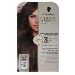 Schwarzkopf Creme supreme 5-60 bruin 1.00 Stuks