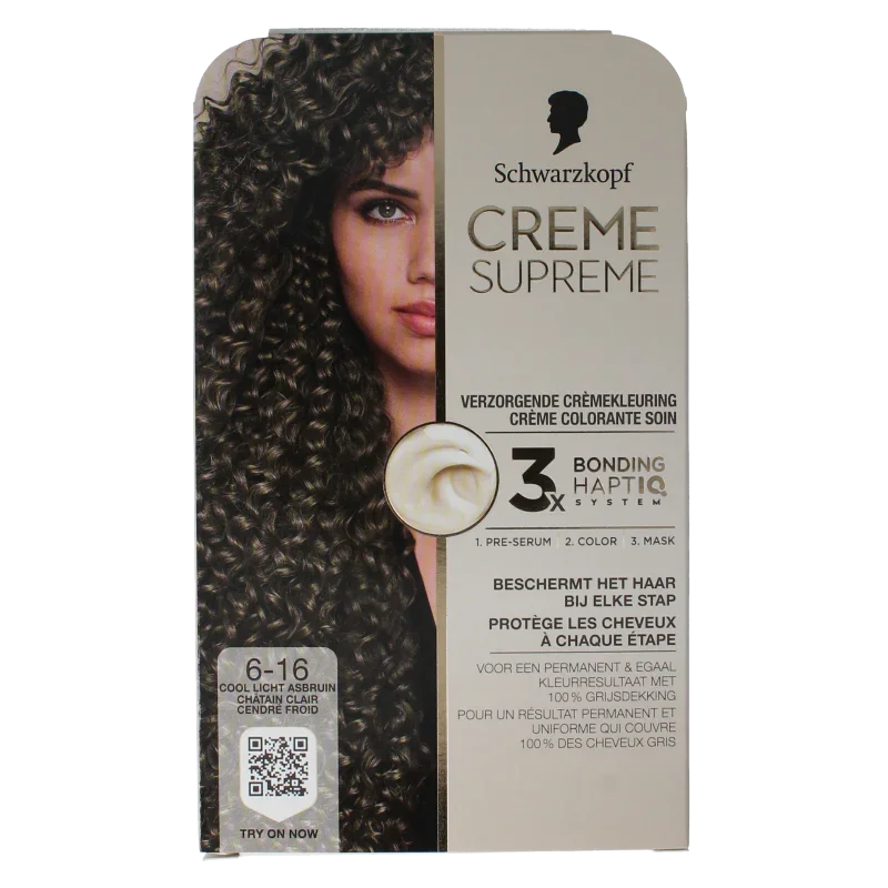 Schwarzkopf Creme supreme 6-16 licht bruin 1 Stuks