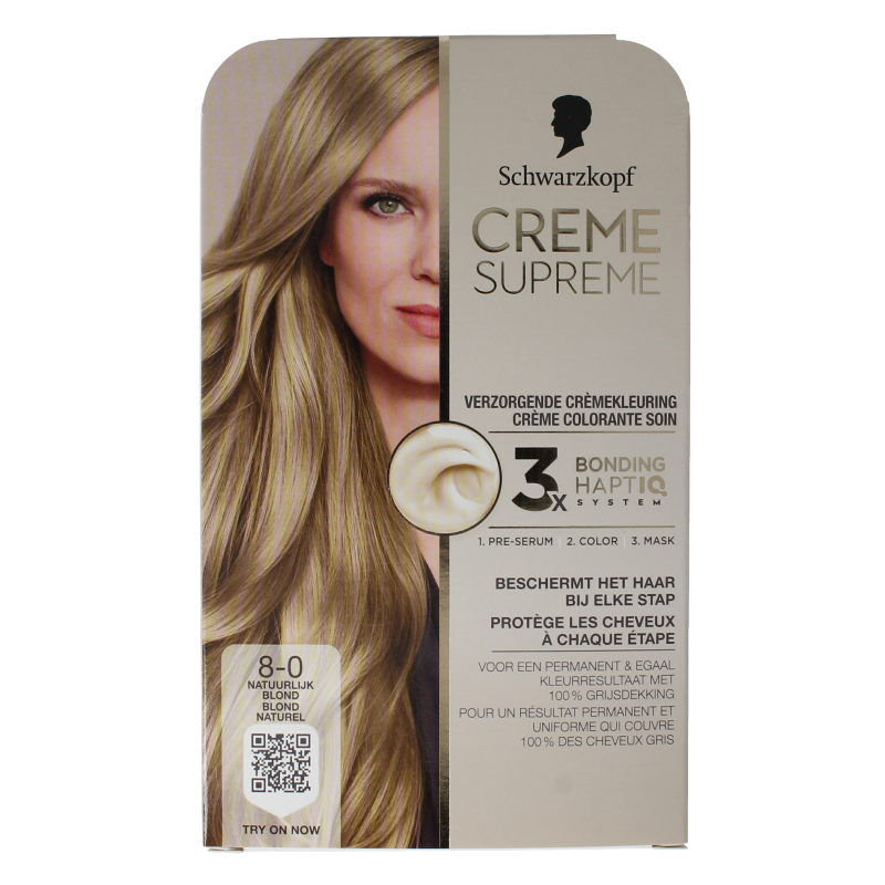 Schwarzkopf Creme supreme 8-0 blond 1 Stuks