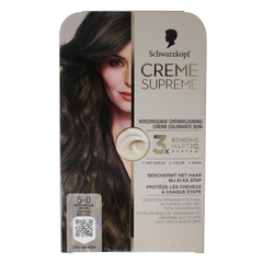 Schwarzkopf Creme supreme 5-0 bruin 1.00 Stuks