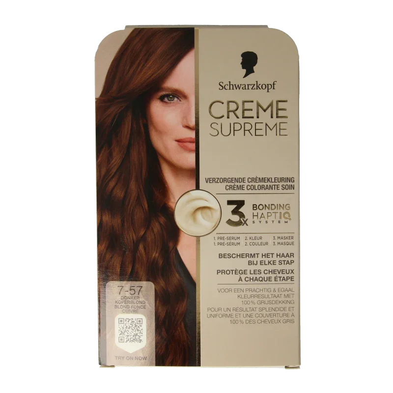 Schwarzkopf Creme supreme 7-57 donker blond 1.00 Stuks
