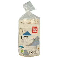 Lima Rijstwafels zonder toegevoegd zout bio 100 Gram