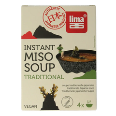 Lima Instant miso soep 4 x 10 gram 40 Gram