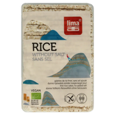 Lima Rijstwafels zonder zout dun recht bio 130 Gram