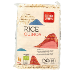 Lima Rijstwafels recht dun quinoa bio 130 Gram