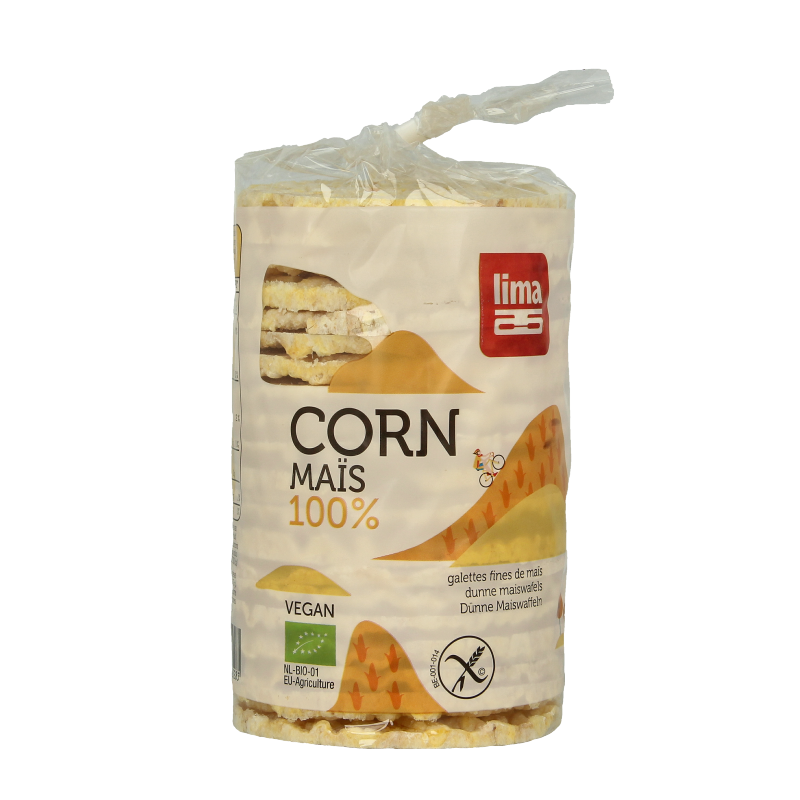 Lima Maiswafels dun rond bio 120 Gram