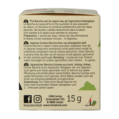 Lima Green bancha thee builtjes bio 10 Zakjes