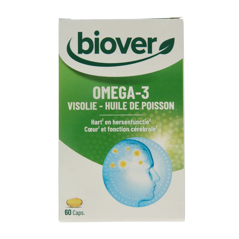 Biover Omega 3 visolie 60 Capsules