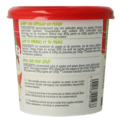Damhert Puur fruit siroop appelen en peren 450.00 Gram