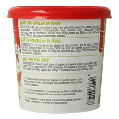 Damhert Puur fruit siroop appelen en peren 450 Gram