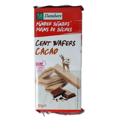 Damhert Centwafers chocolade low carb 150 Gram