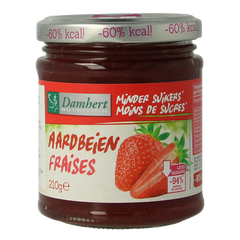 Damhert Confituur aardbei low carb 210 Gram