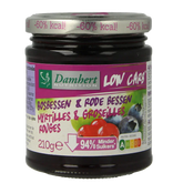 Damhert Confituur bosbes/rode bes low carb 210 Gram