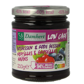 Damhert Confituur bosbes/rode bes low carb 210 Gram
