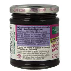 Damhert Confituur bosbes/rode bes low carb 210 Gram