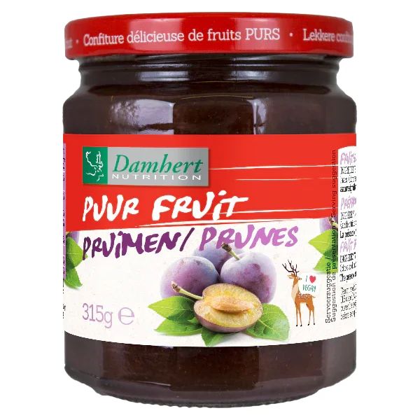 Damhert Puur fruit confituur pruimen 315 Gram