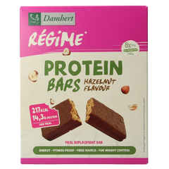 Damhert Afslank proteinereep chocolade hazelnoot 240 Gram