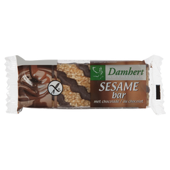 Damhert Sesambar chocolade glutenvrij 45.00 Gram