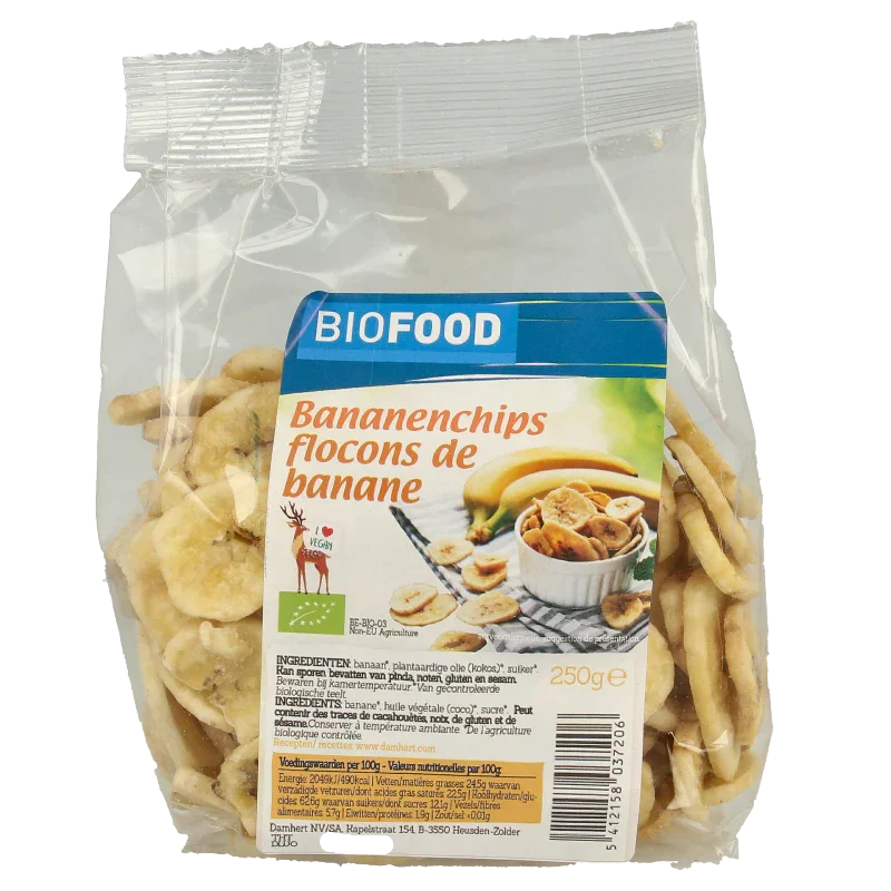 Biofood Bananenchips bio 250 Gram