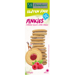 Damhert Pinkies biscuits framboos 125.00 Gram